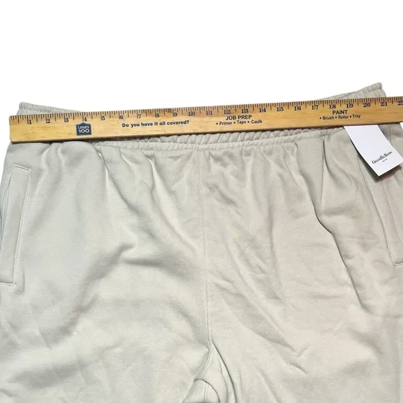 NWT XXL Cream Knit Jogger Drawstring elastic waist jogging pants sweat pants - Picture 5 of 16